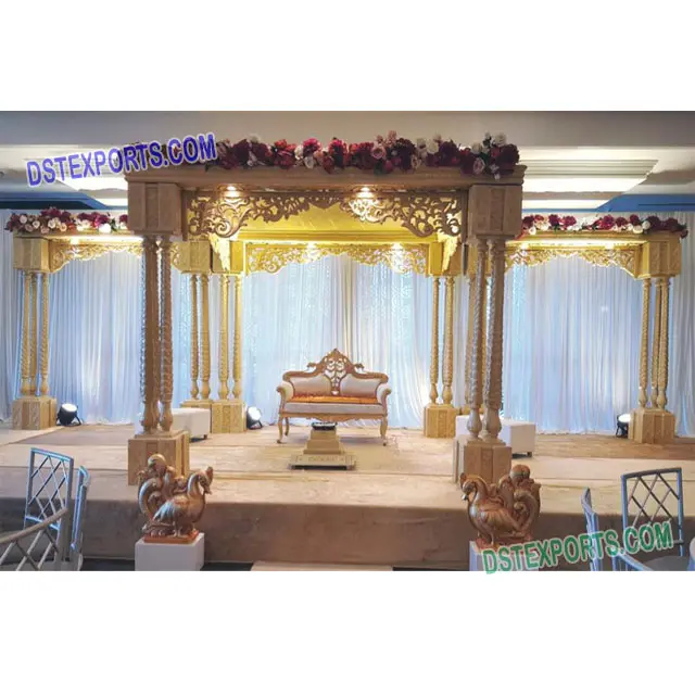 Da Sposa di Cerimonia Nuziale splendido Triple Pilastro Mandap mandap decorazione Mandap Per Royal Wedding