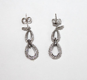 Nueva llegada Cubic Zircon Gemstone 925 plata esterlina sólida hecha a mano mujeres pendientes joyería para venta al por mayor - Product Image 1