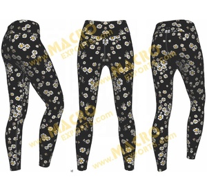 Mallas deportivas de Yoga para mujer, pantalones largos coloridos, con logotipo personalizado, color gris, suaves, OEM - Product Image 5