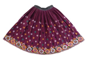 Falda de algodón rabari hecha a mano, estilo vintage, bordada a mano, banjara ghagra - Product Image 2