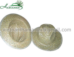 หมวกฟางหญ้าทะเลแบบเรียบงานแฮนด์เมดสำหรับ100% ในเวียดนามหมวกคาวบอยปรับขนาดได้ใช้ได้ทั้งชายและหญิงราคาไม่แพง - Product Image 3