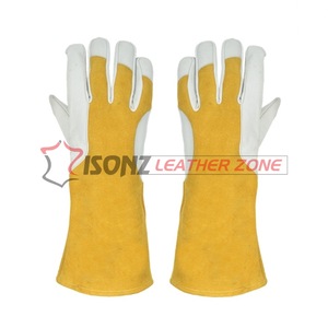 Guantes de Trabajo de Cuero Granulado Estándar ISONZ, Guantes de Seguridad para Soldadura TIG/MIG con Características Anti-Corte, Antideslizantes y Anti-Impacto - Product Image 2