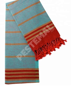 Pastel Colored Striped Pestemal Beach Bath <b>Towel</b> With Tassel and Soft-Touched Flexible <b>Microfiber</b> Eco-Friendly Cloth %100 Cotton - Product Image 3