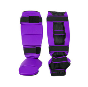 REEDOT SPORTS MMA Protège-tibias rembourrés en tissu élastique et cou-de-pied (paire) Meister Compact 0.5 livres Polyuréthane (PU) Toutes les tailles RDS - Product Image 3