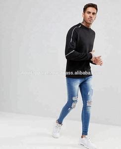 Oem venta al por mayor a granel sudadera personalizada barata, mujeres de gran tamaño de lana 100 algodón cuello redondo pulóver liso sudaderas - Product Image 4