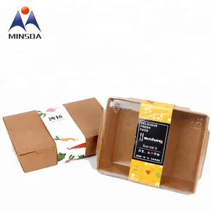 Minsda Custom Printing Food Bundle Packaging Wrap Stickers Label For Launch Pizza Paper Box