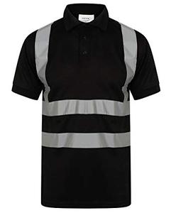 custom oem safety reflective work <b>shirt</b> with <b>polo</b> collar - Product Image 5