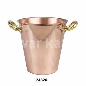 Cubo de hielo de cobre puro de diseño único de lujo indio - Product Image 1