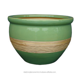 Hot selling colors glazed ceramic flower <b>pots</b> & <b>planters</b> / white <b>clay</b> <b>pots</b> for desktop home garden decor & floor displays - Product Image 4