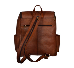 100% Genuine Leather Brown Color Bag Handmade Stylish <b>Women</b> Backpack Bag Gift For Her Business Travel Backpack <b>Rucksack</b> For Work - Product Image 6