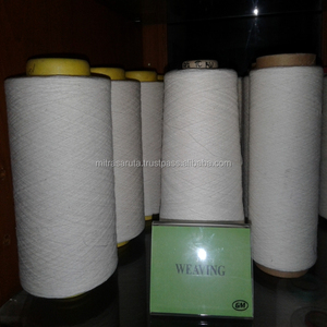 NE 16/1 GRS a certifié la couleur réutilisée tournée confortable de blanc de javel de chaussettes de tricotage de fil - Product Image 5