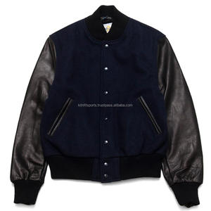 Veste de base-ball en laine brodée pour homme, coupe Slim, vente en gros - Product Image 3