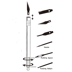 Juego de Herramientas de artesanía de precisión, 6 cuchillas diferentes, afición artística, cuchillo artesanal, hecho en Taiwán - Product Image 4