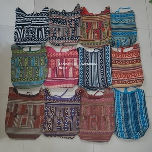 กระเป๋าสะพายคาดลำตัวแฟชั่นผ้าฝ้ายลายทาง - Product Image 1