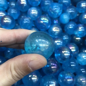 Boule de <span class=keywords><strong>Quartz</strong></span> naturel <span class=keywords><strong>Aqua</strong></span> <span class=keywords><strong>Aura</strong></span>, boule de cristal bleu pour peinture galvanoplastie, à vendre, livraison gratuite - Product Image 6
