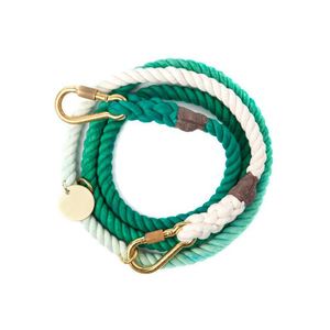 Correa de Lujo para Perro de Cuerda de Algodón y PU, Resistente, para Entrenamiento, Color Negro, Correas para Pasear Perros, Logotipo Personalizado, Tamaños Ajustables S/M/L - Product Image 4