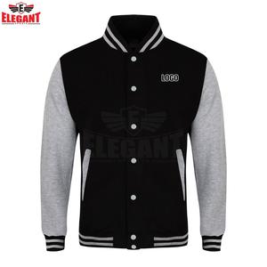 Menne — veste de Baseball pour hommes, gilet coupe cintrée à la mode, couleur vin rouge, tenue du collège, nouvelle collection 2018 - Product Image 5