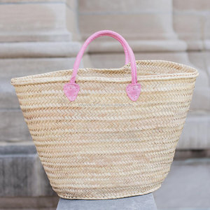 Cesta de Compras de Palma Rosa Marroquí de Alta Calidad - Product Image 1