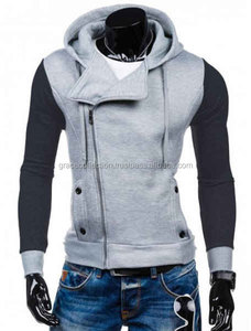 Sudaderas con capucha de botón de gimnasio para hombres de alta calidad hechas a medida con tejido de punto impermeable y anticontracción de bolsillo - Product Image 6