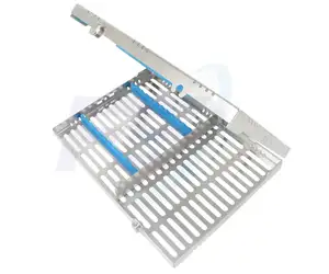 Эндодонтическая Стоматологическая кассета для 12 инструментов, с замком и аксессуарами