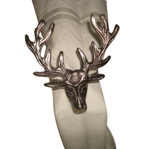 Serviette de table pour femme, anneau en aluminium plaqué Nickel, design tendance, anneau en tissu - Product Image 1