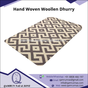 Tapis décoratif tissé à la main Kilim de qualité supérieure pour salon et bureau d'Inde - Product Image 2