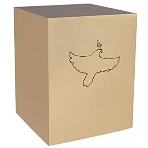 Urne de crémation de forme cubique en métal solide avec une nouvelle urne de crémation de cendres funéraires de conception agréable au prix de gros - Product Image 3