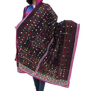 Wholesale vintage handmade embroidered gypsy rabari shawl rare tribal <b>woolen</b> <b>blanket</b> - Product Image 1