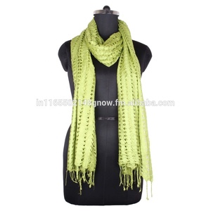 Hand Knit Rayon Net <b>Scarf</b> <b>for</b> Girls SC0201 <b>Women</b> Hijab <b>Scarf</b> Arab <b>Scarf</b> Rayon Net Skinny Hand Knitted <b>for</b> Girls - Product Image 6