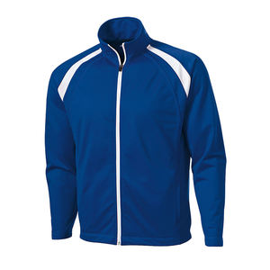 เสื้อแจ็กเก็ตกันลมสีน้ำเงินสำหรับผู้ชายมีโลโก้ด้านหน้า - Product Image 2