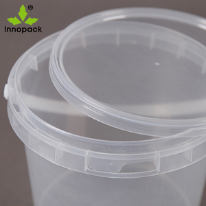 Seau en plastique transparent 500ml avec repas Seau en plastique PP 1L avec poignée - Product Image 6