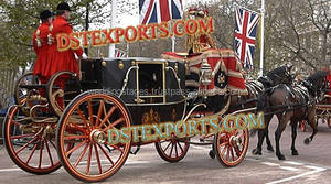 Carrosse de luxe à chevaux, nouvelle conception britannique, carrosse royal pour les promenades de la princesse - Product Image 3