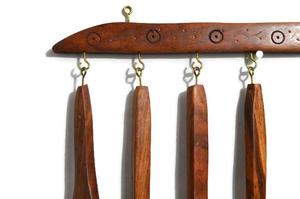 ชุดเครื่องใช้ไม้ทำอาหารเพื่อสุขภาพ,ช้อนไม้6อันสำหรับทำอาหารชุดเครื่องใช้ในครัวเสิร์ฟไม้เนื้อแข็งธรรมชาติไม่ติด - Product Image 6