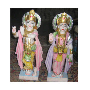 Estatuas de Radha Krishna Hechas a Mano en Mármol - Product Image 1