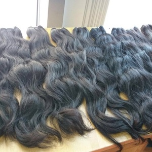 Cheveux Remy péruviens Semi-épais, extensions de cheveux, 100% naturels, ondulées, vente en gros - Product Image 1