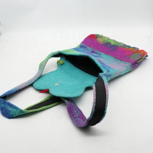 FYN-BG-036 buho bolso fieltro cualificados y mujeres de talento artesanos de Nepal 100% respetuoso del medio ambiente de lana de Nueva Zelanda - Product Image 6