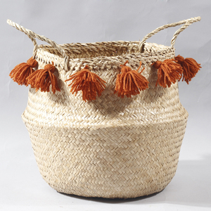 Cheap Price and Stocked Hand Woven Folding <b>Seagrass</b> <b>Basket</b> From Vietnam - Product Image 4