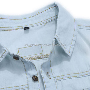 กางเกงยีนส์ผ้าทอแขนสั้นทรงสลิมฟิตลำลองสำหรับผู้ชายฤดูร้อนกระเป๋าด้านหน้าผ้าคอตตอนซักสีทึบ - Product Image 4