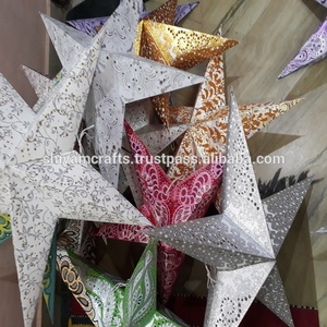 Nuevas y Modernas Lámparas de Papel Colgantes de Lujo con Estampado Brillante para Navidad, 60cm, Ecológicas, Combinables, Venta al Por Mayor - Product Image 5