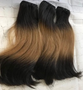 Especial 2 tonos color vietnamita pelo crudo Super doble dibujado alta calidad muestra gratis - Product Image 4