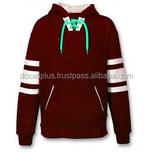 Sweat à capuche de hockey sur glace pour hommes OEM Vêtements décontractés avec logo personnalisé Conception doublée de tissage tricoté imperméable et anti-rétrécissement - Product Image 3