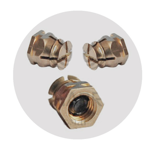 SHALIBHADRA INTERNATIONAL écrous d'insertion d'épandage en laiton nickelé filetage M3 Applications minières industrielles polies - Product Image 1