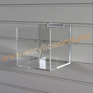 <b>Clear</b> high quality Acrylic Slatwall <b>Shelf</b> acrylic brochure rack - Product Image 4