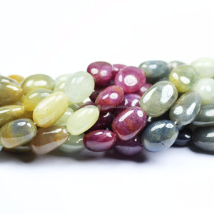 Multi-Color Stone <b>Loose</b> <b>Beads</b> Smooth Polished Oval Tumble <b>Beads</b> Coszcalt Exports HYG02150SDE - Product Image 1