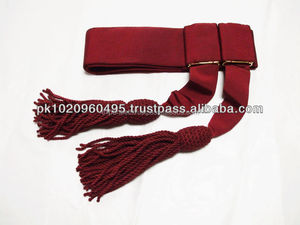 Ceintures de taille OEM de haute qualité rouge jaune bleu vert blanc tissées avec des glands pour les occasions de mariage du personnel d'ingénieur civil - Product Image 4