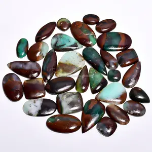 Bio Chrysoprase Loose Gemstone Mix Shape and All Size Natural Smooth Bio Chrysoprase Cabochon Loose Gemstones at Wholesale Price