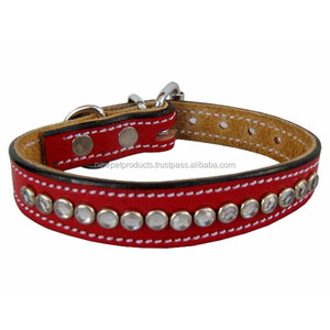 ปลอกคอสัตว์เลี้ยงปลอกคอสุนัขทำด้วยมือคุณภาพระดับพรีเมียมพร้อมแผ่นรองนุ่มและกระดุมสไปค์สำหรับตกแต่ง - Product Image 4