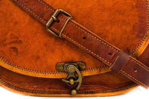 Bolsos de Mensajero de Cuero 100% Genuino al por Mayor, Bolsos de Hombro con Solapa Completa, Bolsos de Silla de Montar para Mujer con Correa Larga Ajustable - Product Image 4