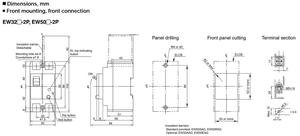 G-TWIN serie EW32AAG 2p 30A ELCB FUJI - Product Image 3
