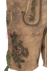 Séchage rapide coton tricoté Oktoberfest Trachtan pantalon motif 2022 été allemand Trachten Lederhosen pli froissé grande taille mi - Product Image 3